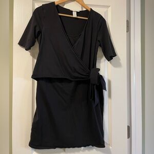 H&M Wrap Front Maternity/Nursing Dress